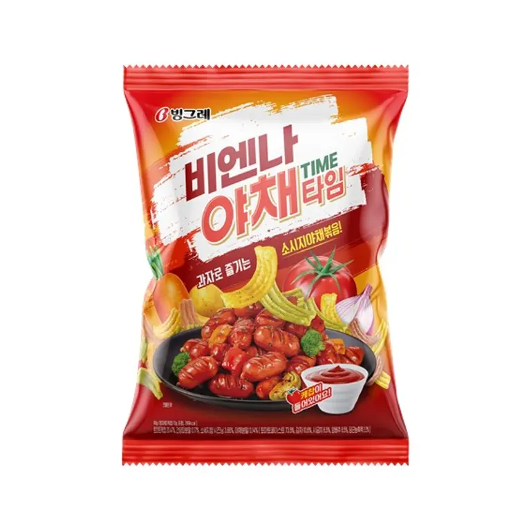 빙그레 소시지 야채볶음 접목 스낵 