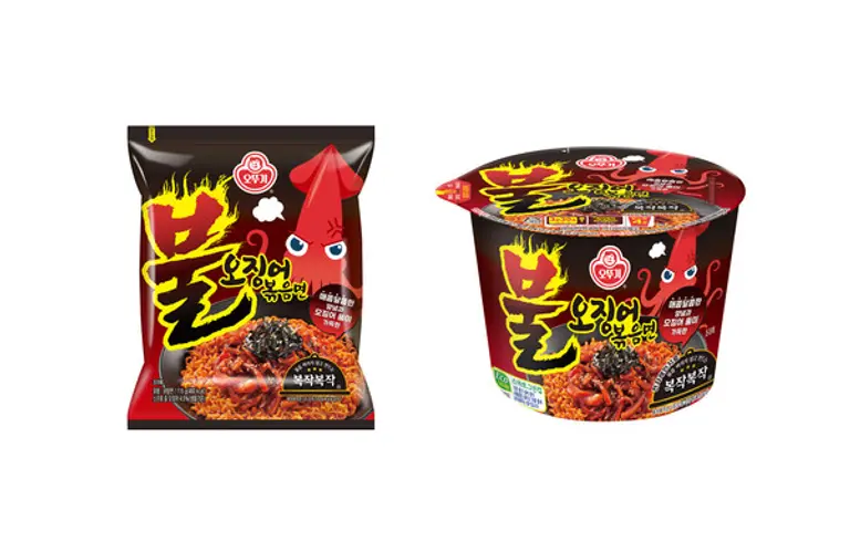 오뚜기 불오징어볶음면 시뮬컷