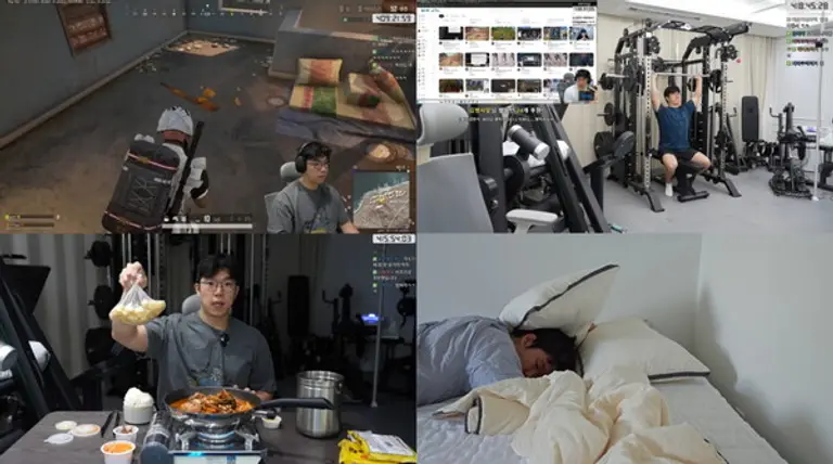 운동, 게임, 먹는 일상과 자는 순간까지 공유하며 460시간 동안 방송을 이어가고 있는 스트리머 ‘지피티’