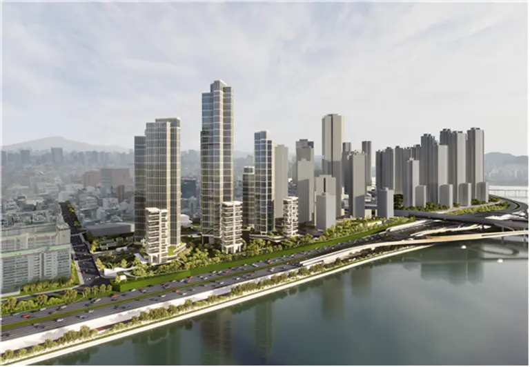 압구정 5구역 재건축 조감도(안) (출처=서울시)