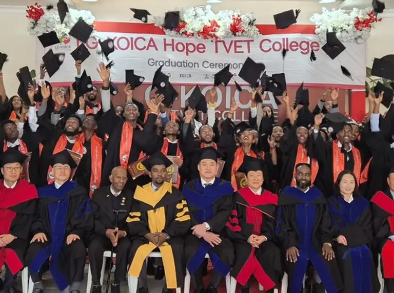 에티오피아 LG-KOICA 희망직업훈련학교가 제9회 졸업식을 진행했다. (제공 LG전자)