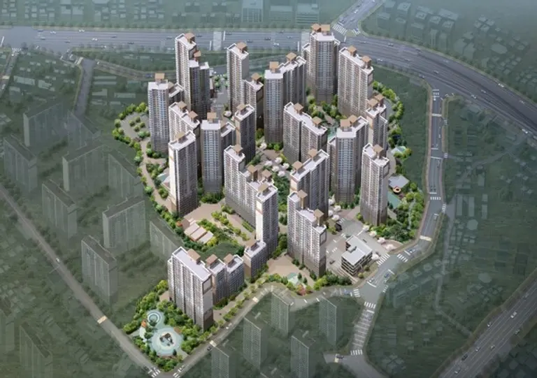 ‘진주아파트 주택재건축정비사업’ 조감도 (사진=동문건설)