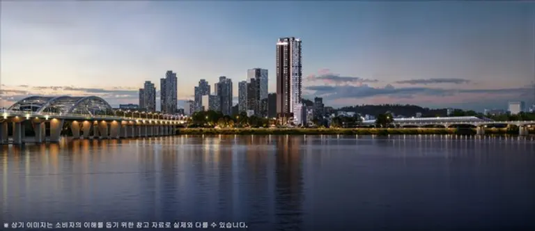 라비움 한강 조감도