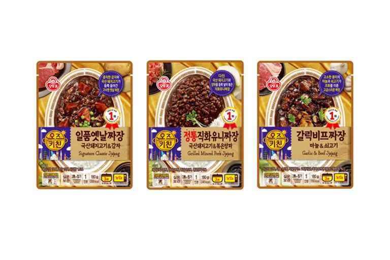 오뚜기 오즈키친 짜장 3종 시뮬컷