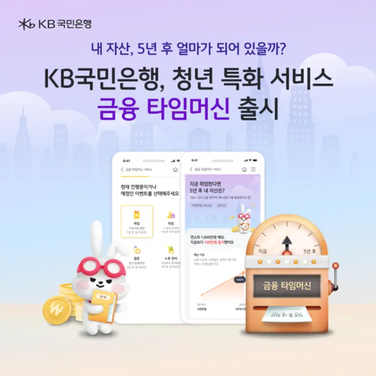 KB국민은행, 청년 특화‘금융 타임머신’서비스 선보여