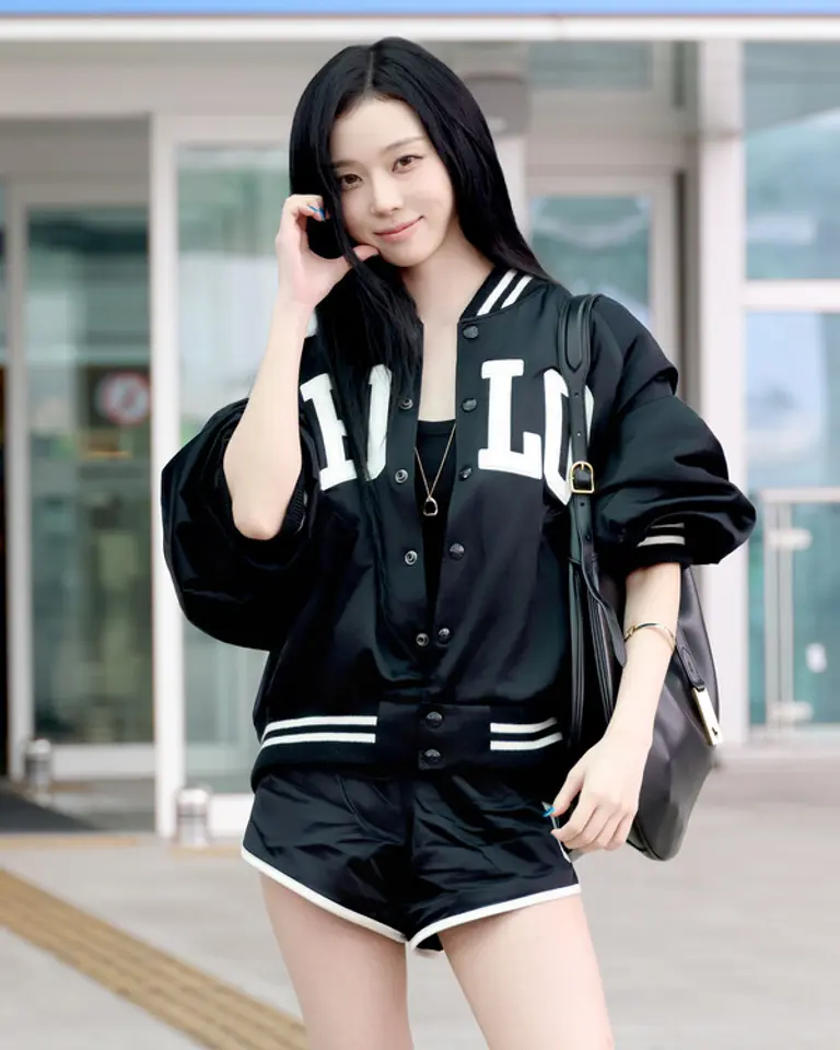 에스파 멤버 윈터의 공항패션 (사진제공=랄프 로렌 코리아)