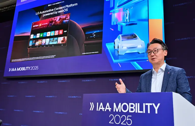 LG전자 은석현 VS사업본부장이 국제 모터쇼 