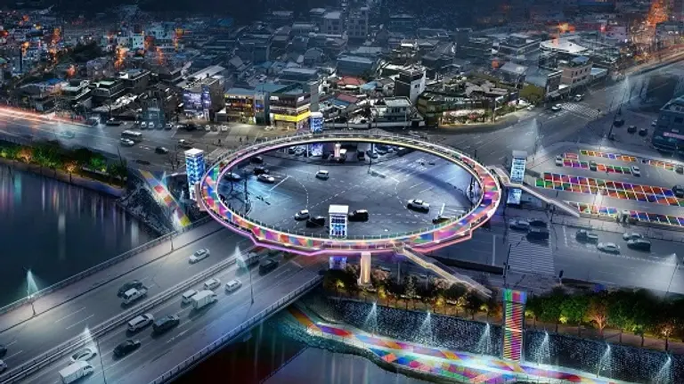 춘천 소양로 1가 일대에 들어설 원형육교 조감도