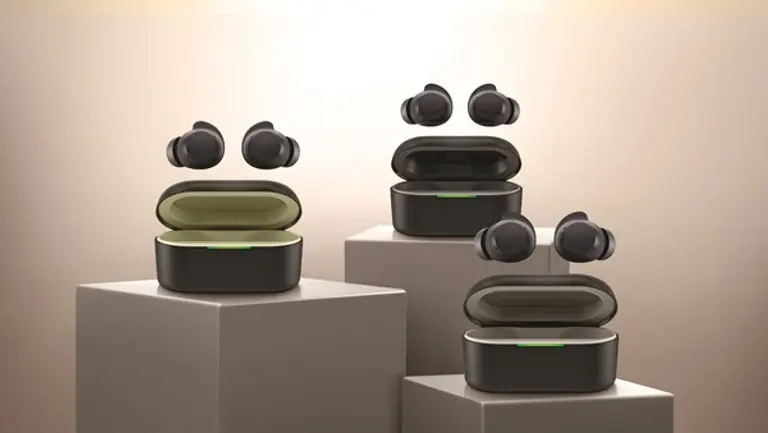 (좌측부터) 엑스붐 버즈 라이트, 엑스붐 버즈 플러스, 엑스붐 버즈. (제공 LG전자)