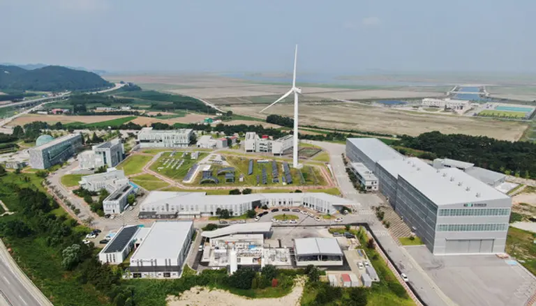 수전해 기반 수소 생산기지 전경 모습 (사진제공=현대건설)