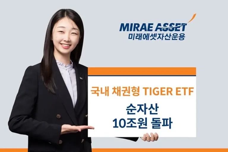국내 채권형 TIGER ETF 순자산 10조 돌파
