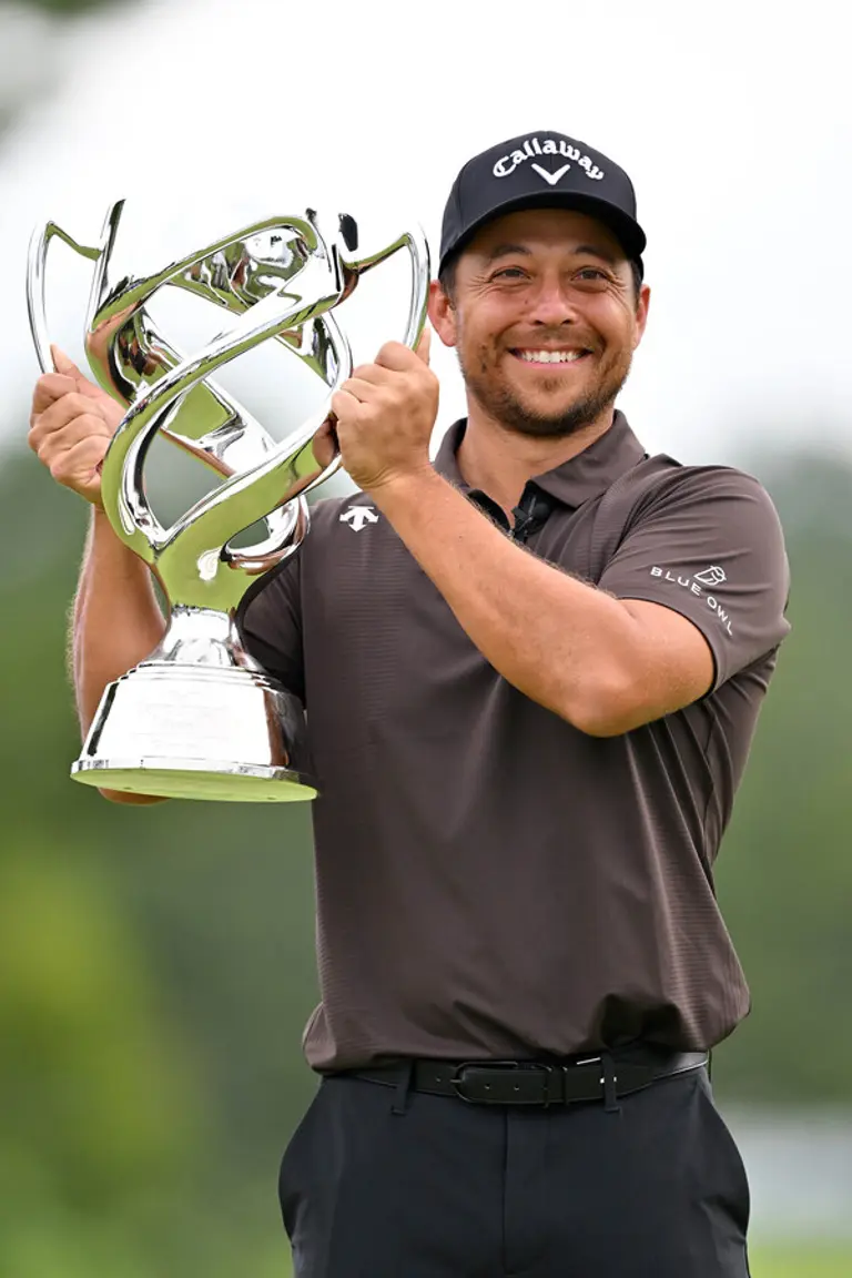 잰더 쇼플리의 PGA투어 베이커런트 클래식 우승 당시 모습 (사진제공=데상트골프)