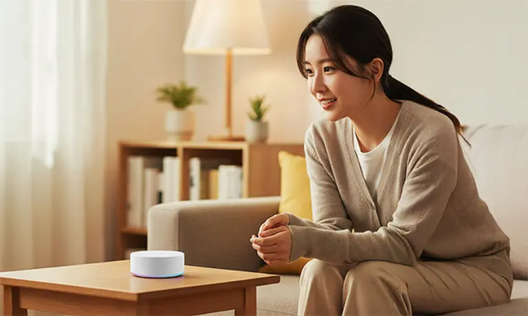 고객이 일상 언어로 대화하면 맥락과 공간을 이해해 연동된 가전과 IoT 기기를 제어하고 서비스까지 연결하는 