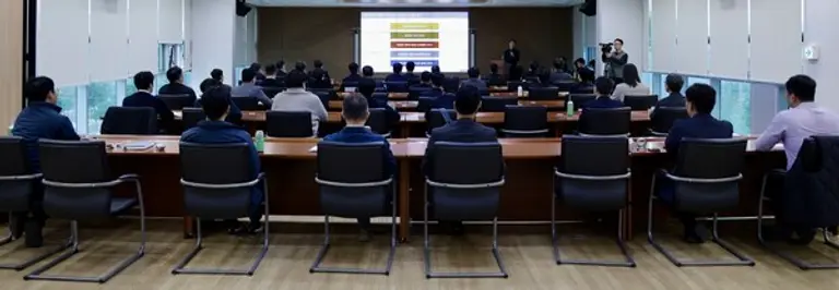 한전KDN의 ‘제어시스템 보안 모니터링 체계 구축’ 워크숍 진행 모습. (제공 한전KDN)