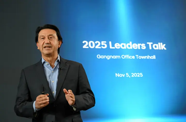 호세 무뇨스 사장이 타운홀 미팅에서 메시지를 전달하는 모습. (제공 현대차)