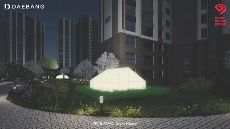 2025 굿디자인어워드 동상을 수상한 라이트하우스(지상) (사진=대방건설)