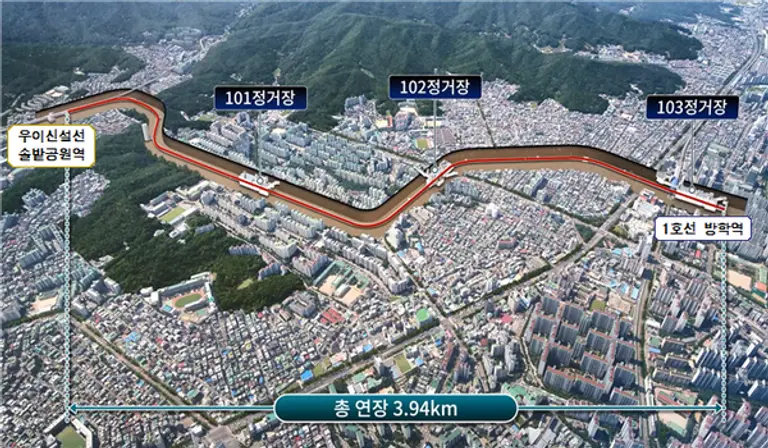 우이신설 연장선 노선 (사진=서울시)