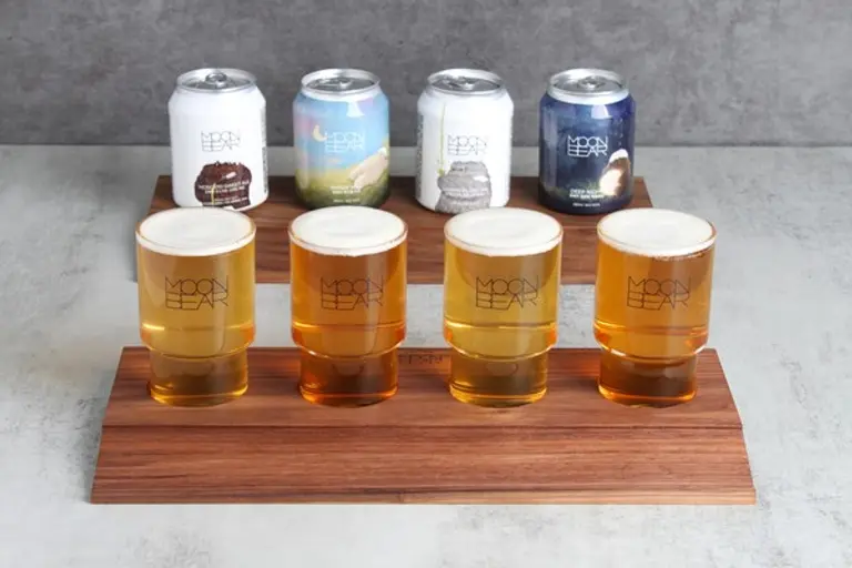 ’오라카이 청계산 호텔’에 입점한 문베어 수제맥주 샘플러 4종