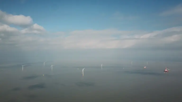 전남 영광군 해상에 설치된 낙월해상풍력 단지 (사진제공=낙월해상풍력)