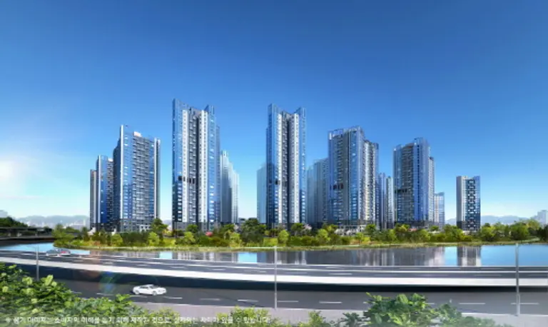 반포 래미안 트리니원 주경투시도