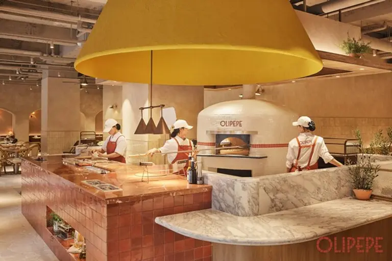 올리페페 매장 내부 모습. (사진=CJ푸드빌 제공)