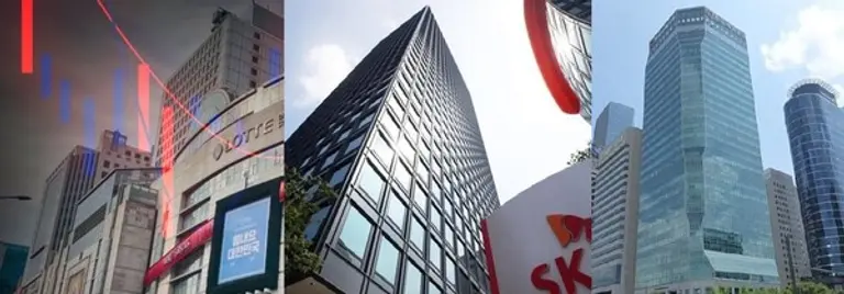  * 왼쪽부터 롯데, SK,한화리츠의 투자 자산.