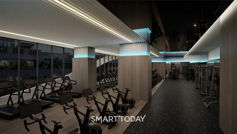 써밋 피트니스 컬러테라피 조명 (사진=대우건설)