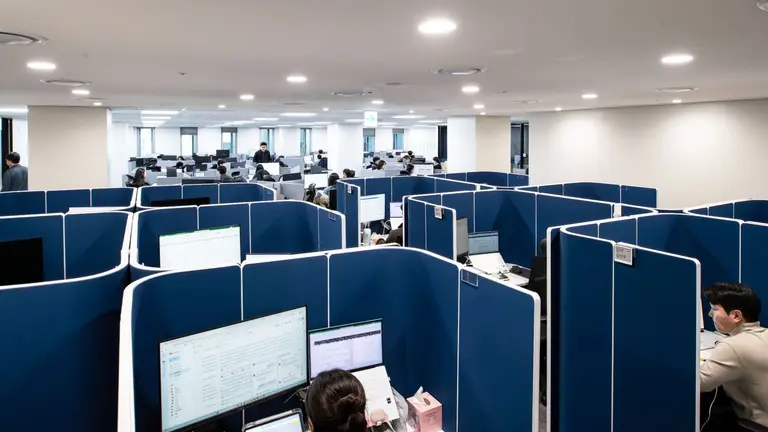 한진 스마트오피스 업무집중석 모습. 한진 제공