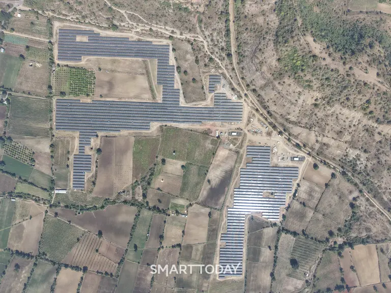 GS건설이 준공한 인도 ‘파투르 태양광 발전단지’ 사진 (사진=GS건설) 