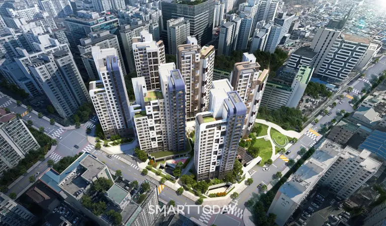 더샵 프리엘라 조감도 (이미지 제공=포스코이앤씨)