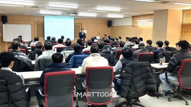 동절기 직무교육 현장. 출처=동부건설