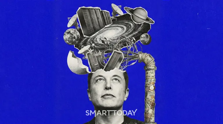 우주 데이터 센터를 꿈꾸는 일론 머스크 (Created with AI)