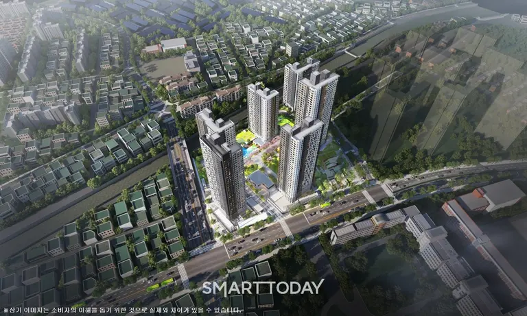 쌍용 더 플래티넘 온수역 조감도 (사진=쌍용건설)