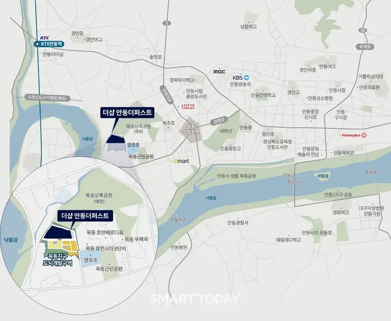 ‘더샵 안동더퍼스트’ 위치도 (제공=포스코이앤씨)