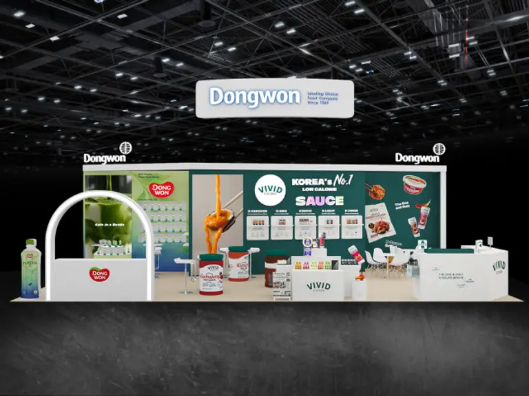 ‘국제 자연식품박람회(NPEW 2026)’ 동원그룹 부스. 동원그룹 제공