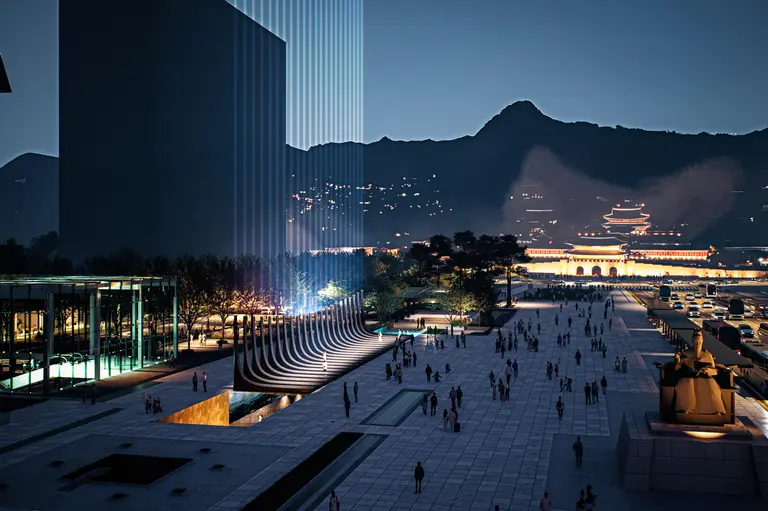 서울시가 광화문광장에 조성 중인