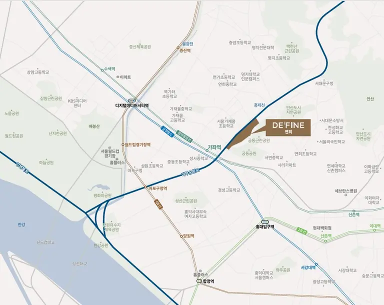 드파인 연희 지역도 (사진=SK에코플랜트)