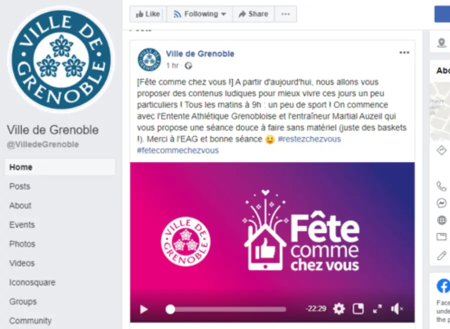 사진=그르노블 시 페이스북 