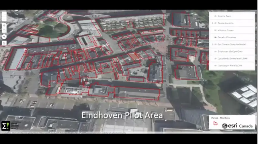 PS-크림슨의 3D 시티 플랫폼 데모 (사진=PS-크림슨 공식 웹페이지 동영상 캡쳐)