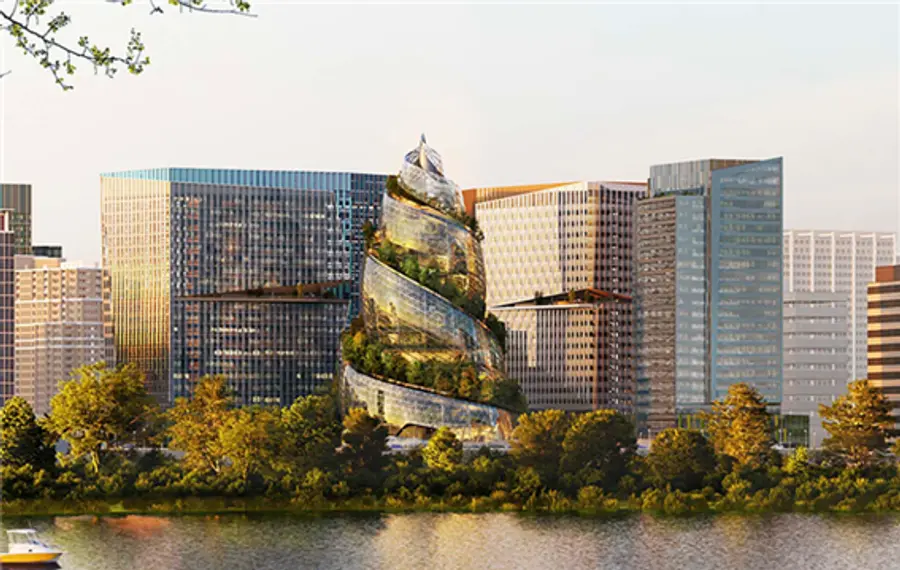 아마존이 버지니아에 건설하는 제2 본사 전경. 사진=아마존 