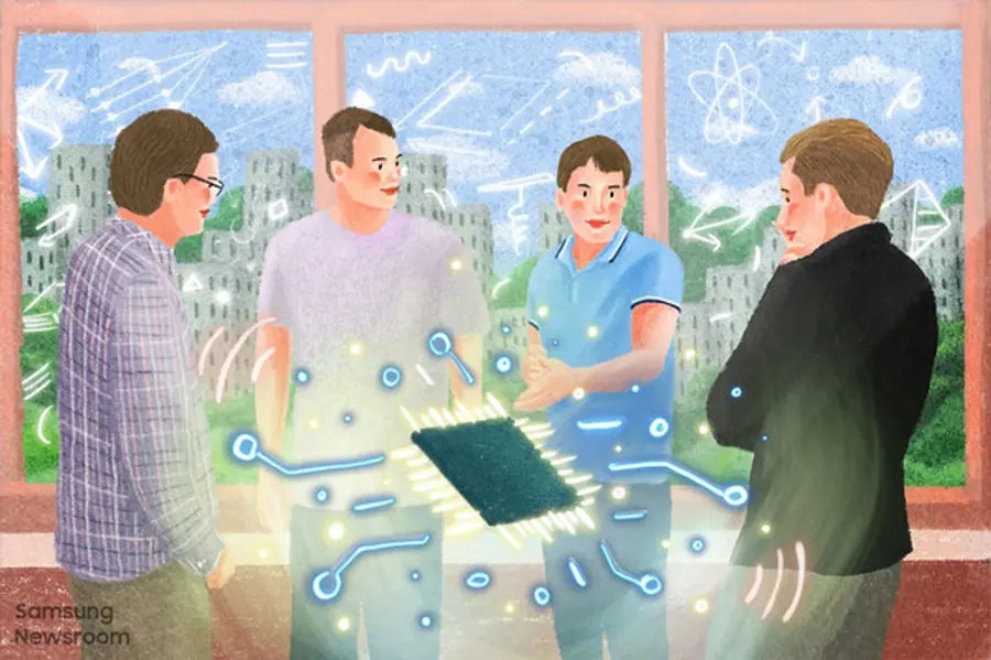 ◇삼성전자 러시아 연구소(Samsung R&D Institute Russia, SRR) 연구원들(그림: 삼성전자)