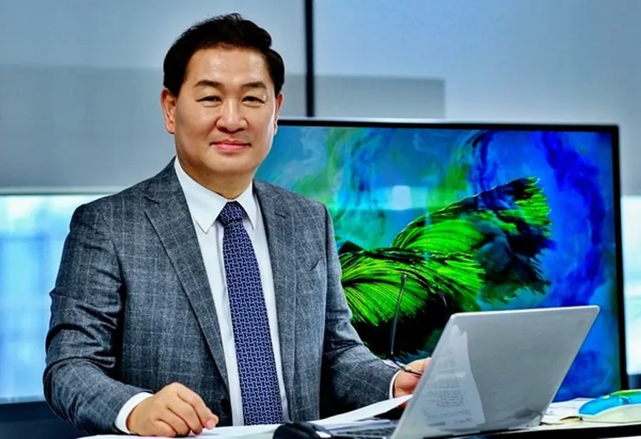 ◇2022 CES 기조연설을 할 한종희 사장. (사진: 삼성전자)