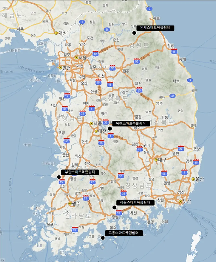 ◇스마트 복합쉼터 예정지(자료: 국토부)