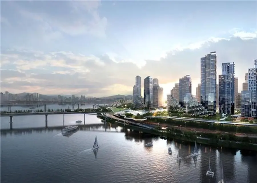 압구정3구역 한강변 스카이라인(안)(출처. 서울시)