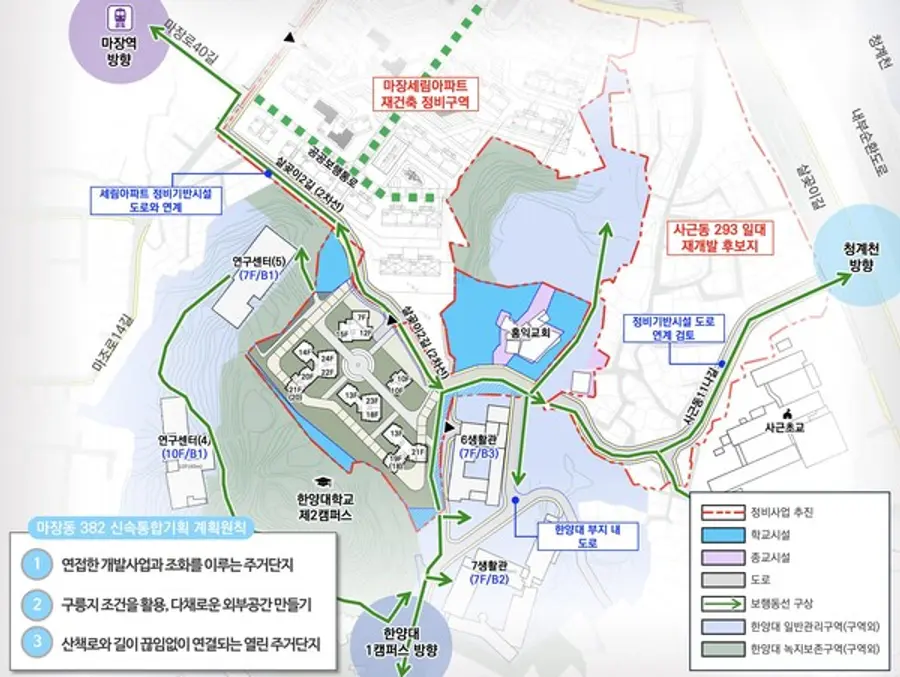 마장동 382 일대 신속통합기획 종합구상도(출처. 서울시)
