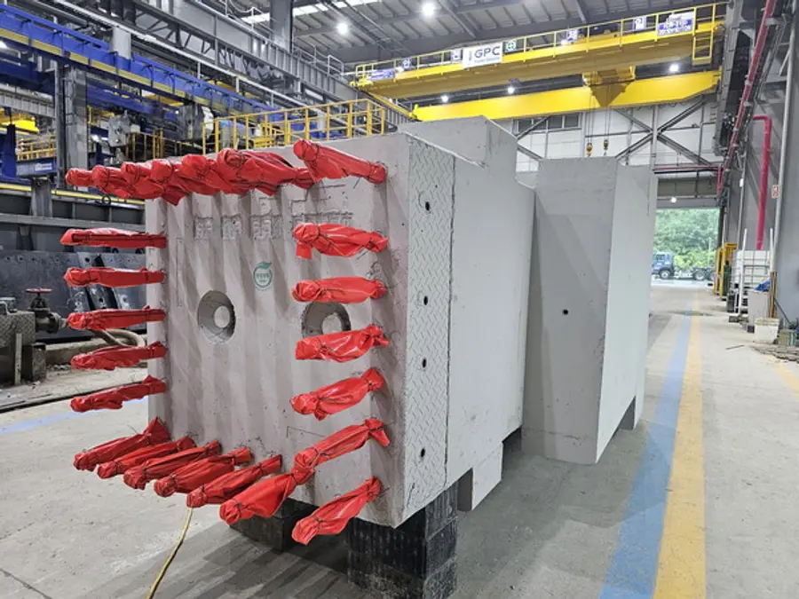 환경성적지표인증을 획득한 GPC의 프리캐스트 콘크리트(PC) 제품 (사진제공. GS건설)