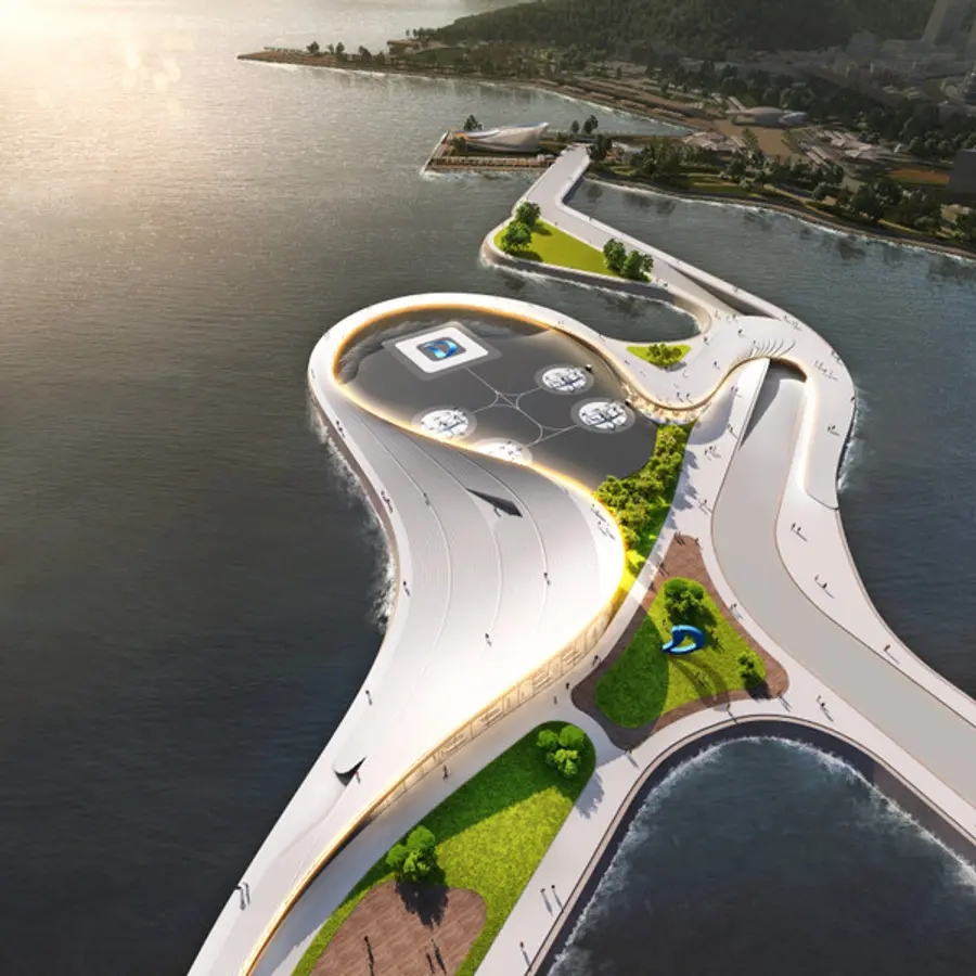 저층형 개활지 버티포트 투시도 (사진. 대우건설)