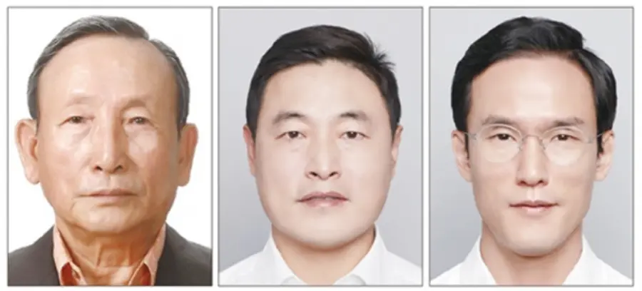  * 왼쪽부터 조양래 명예회장, 장남인 조현식 고문과 차남 조현범 회장.