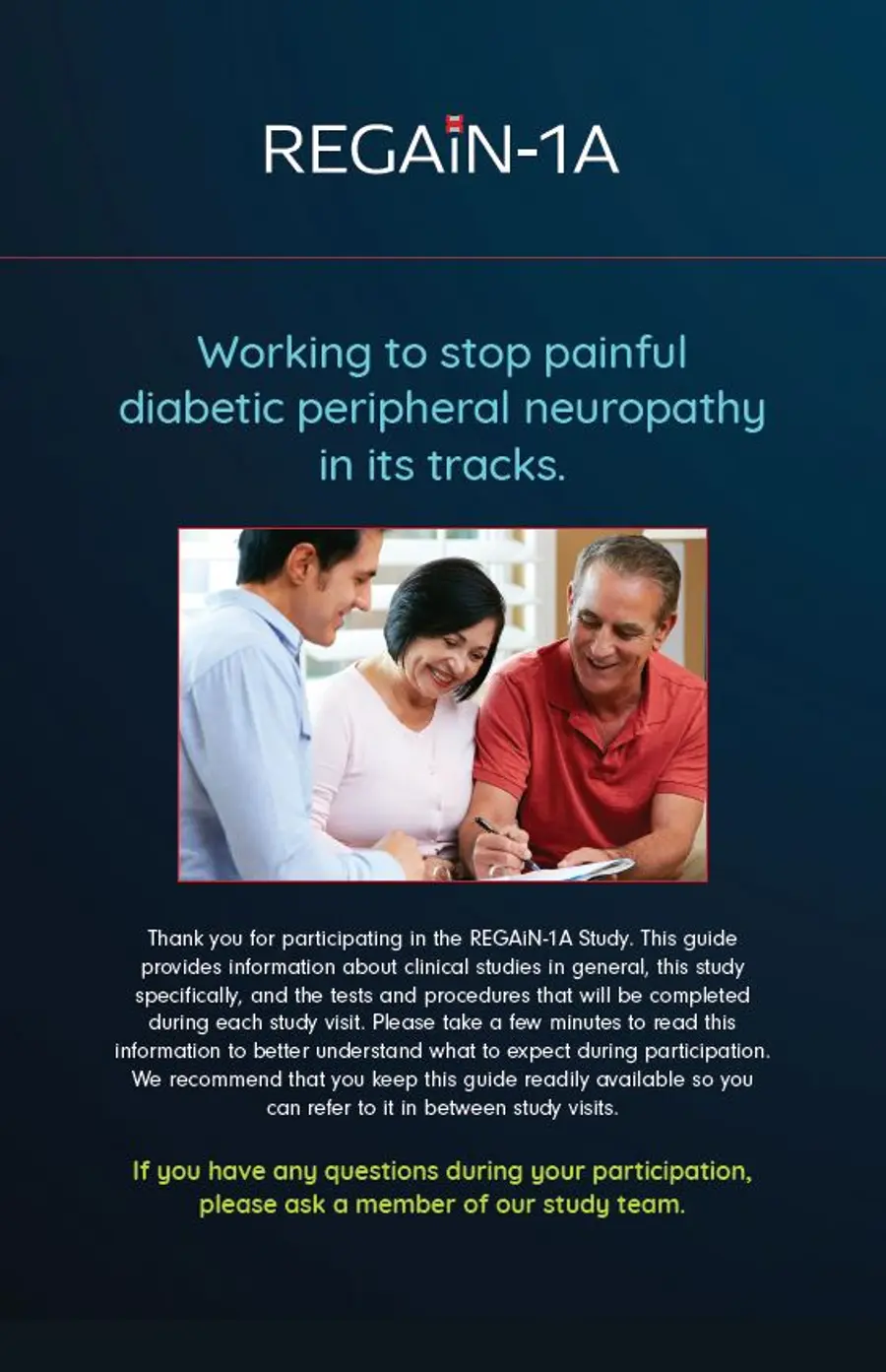 ▲ 헬릭스미스의 DPN 임상시험 3-2상 ‘REGAiN-1A’