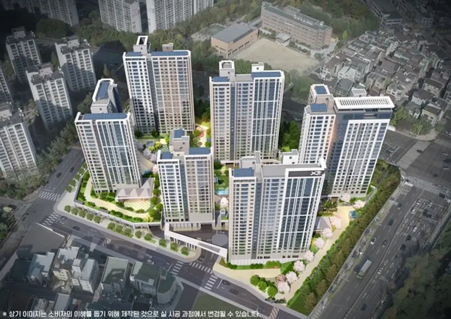 영통역자이 프라시엘 조감도 (사진제공. GS건설)